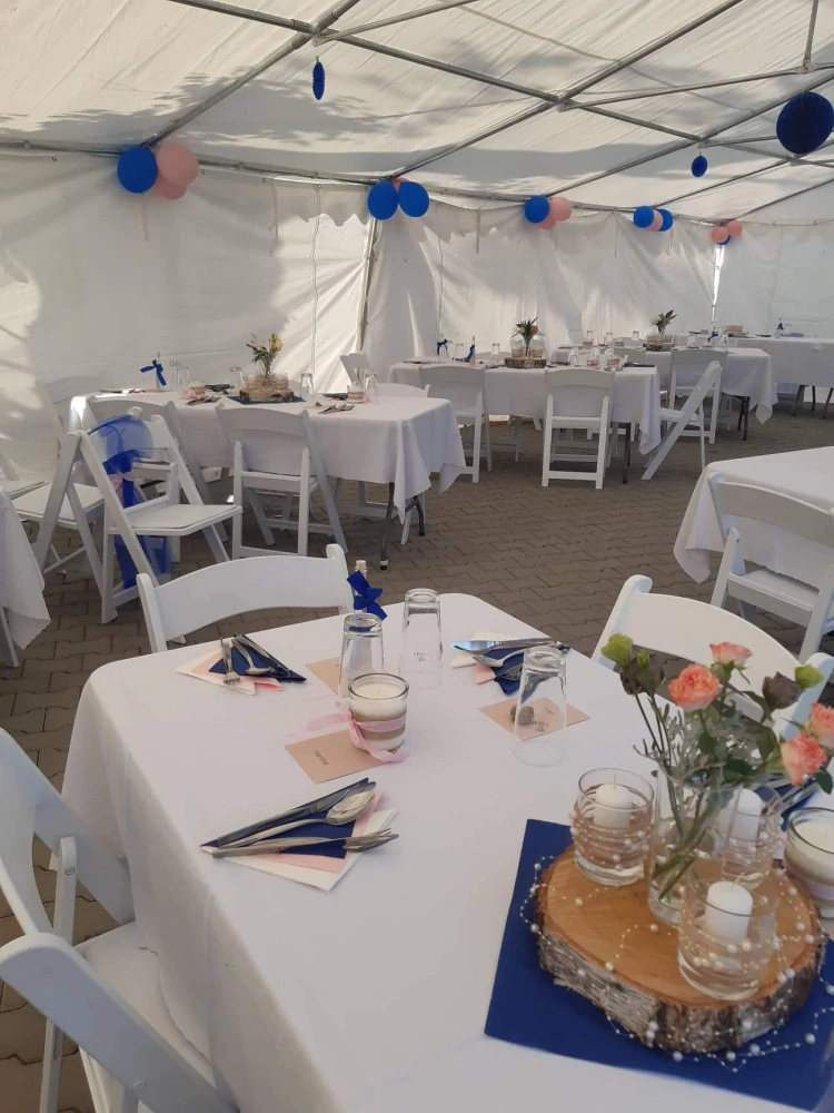 Skládací židle svatební